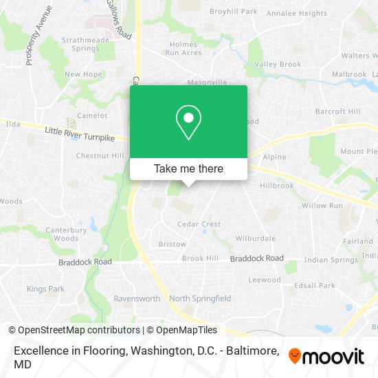 Excellence in Flooring map