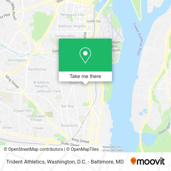 Trident Athletics map