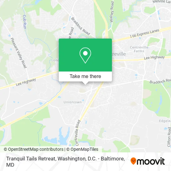 Tranquil Tails Retreat map