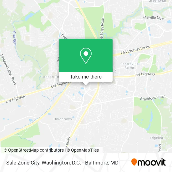 Sale Zone City map