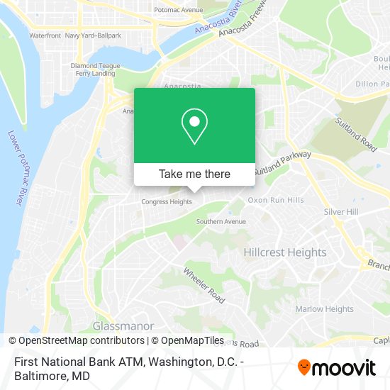 First National Bank ATM map