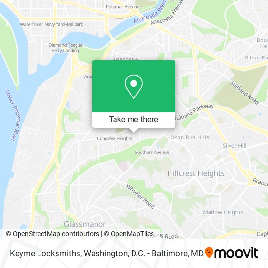 Keyme Locksmiths map