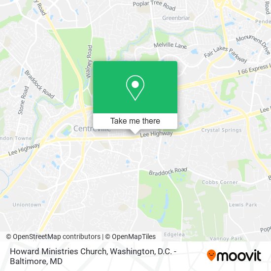 Howard Ministries Church map