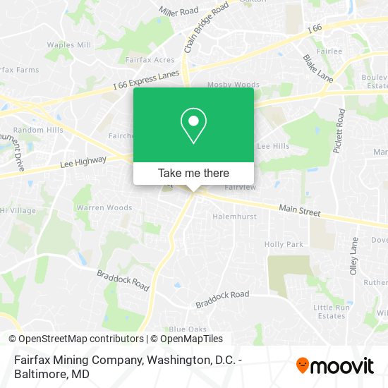 Fairfax Mining Company map