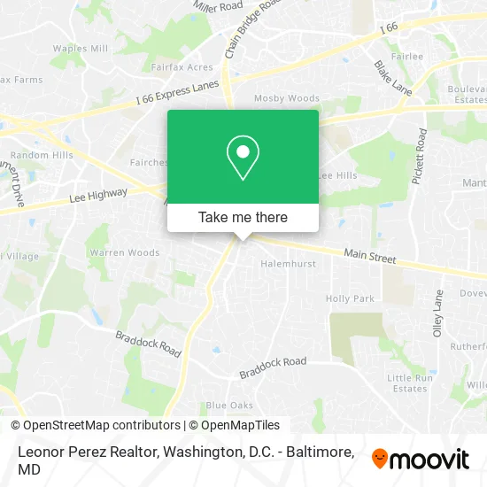 Leonor Perez Realtor map