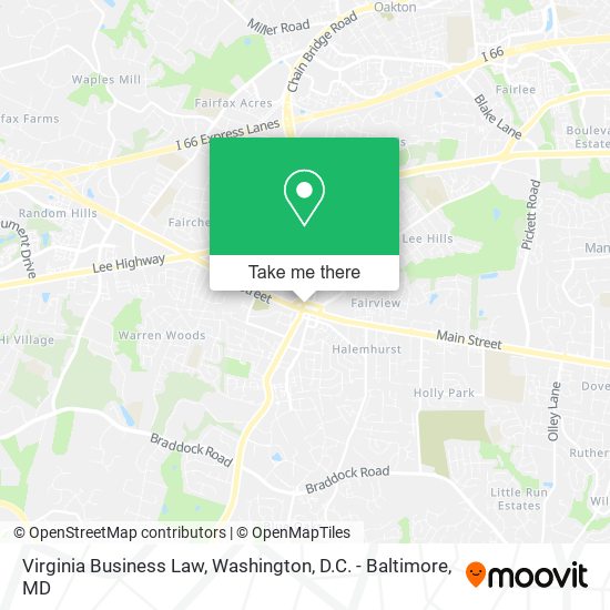 Virginia Business Law map