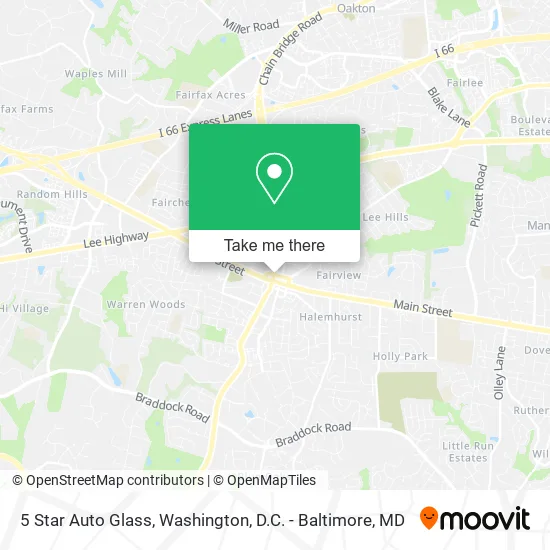 5 Star Auto Glass map