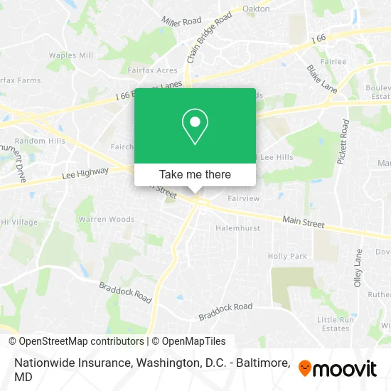 Nationwide Insurance map