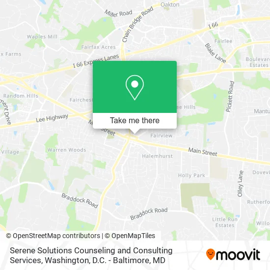 Serene Solutions Counseling and Consulting Services map