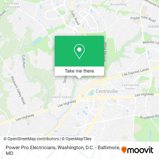 Power Pro Electricians map