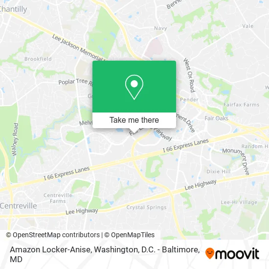 Mapa de Amazon Locker-Anise