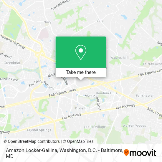 Amazon Locker-Gallina map
