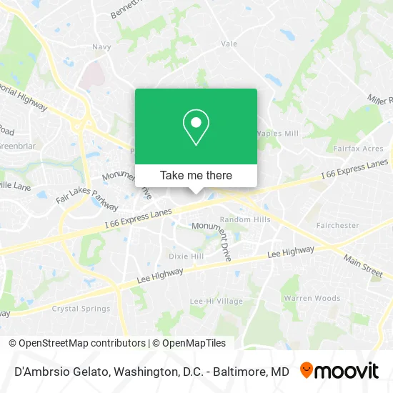 D'Ambrsio Gelato map