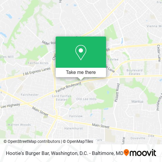 Hootie's Burger Bar map
