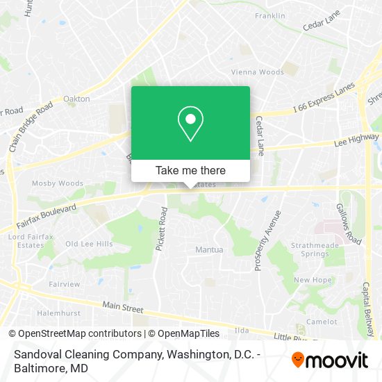 Sandoval Cleaning Company map