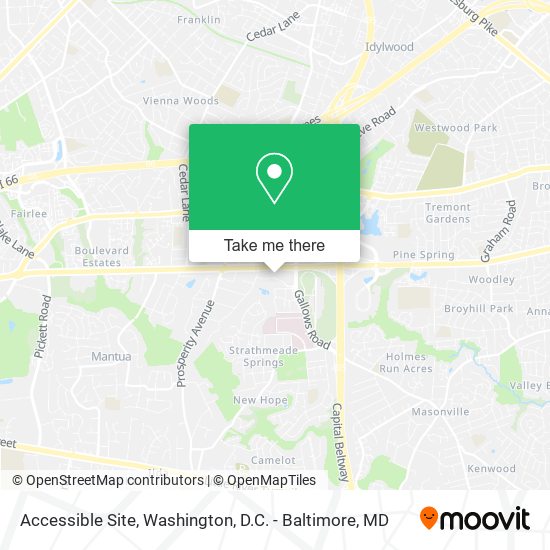 Accessible Site map