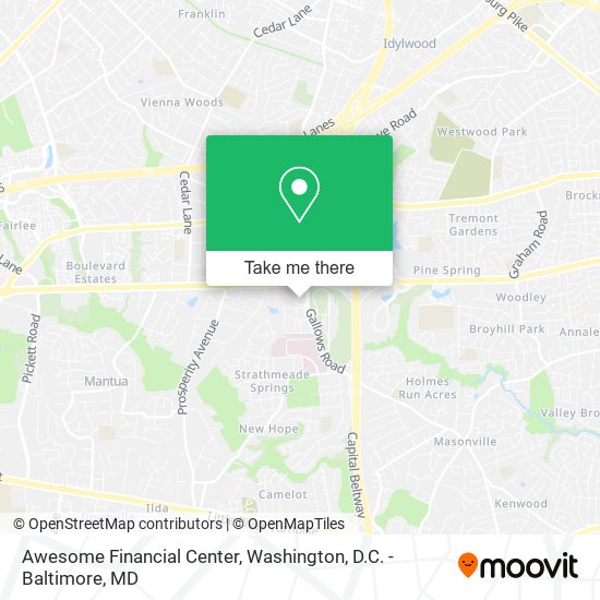Mapa de Awesome Financial Center