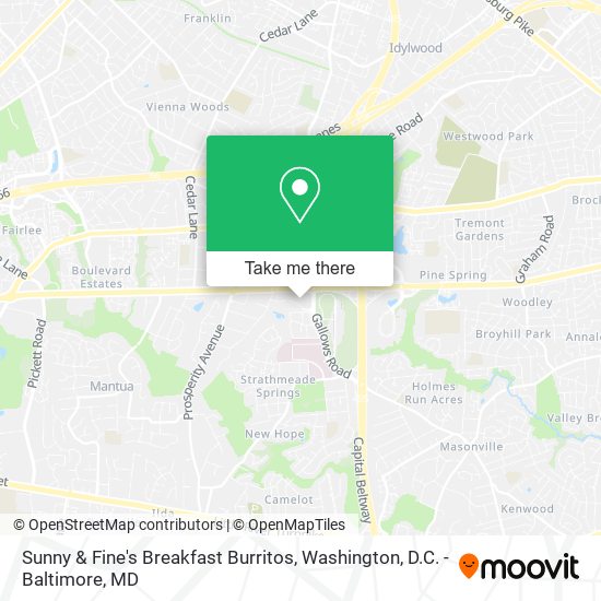 Sunny & Fine's Breakfast Burritos map