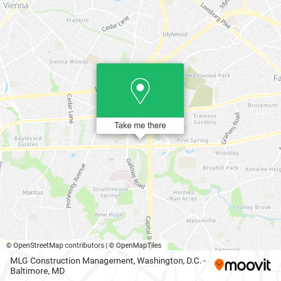 Mapa de MLG Construction Management
