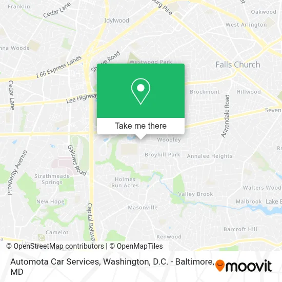 Automota Car Services map