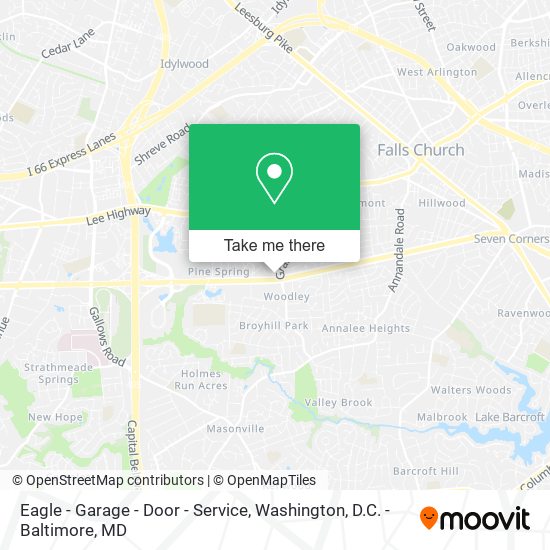 Eagle - Garage - Door - Service map