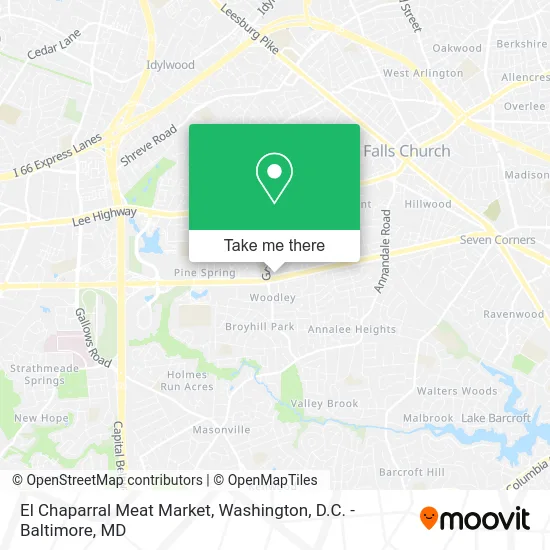 El Chaparral Meat Market map