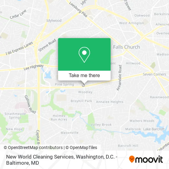 Mapa de New World Cleaning Services
