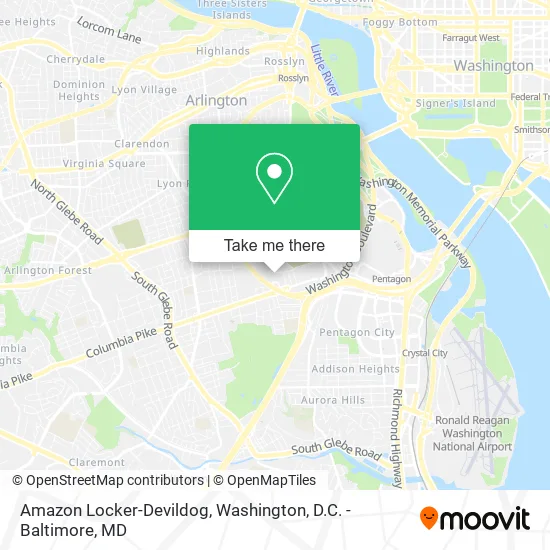 Amazon Locker-Devildog map