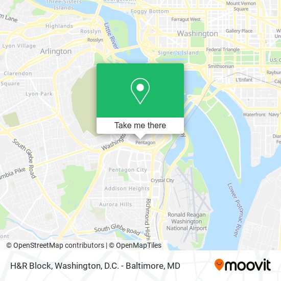 H&R Block map