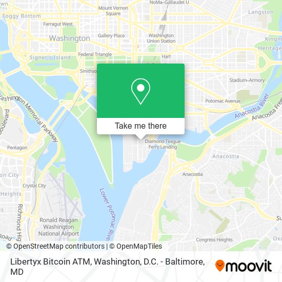 Mapa de Libertyx Bitcoin ATM