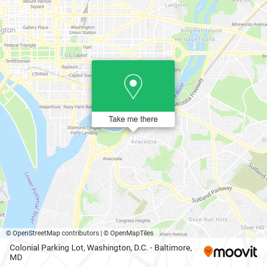 Colonial Parking Lot map