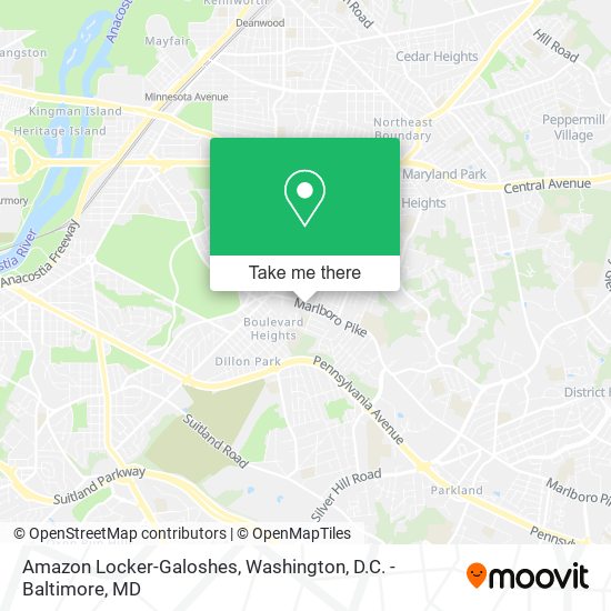 Mapa de Amazon Locker-Galoshes