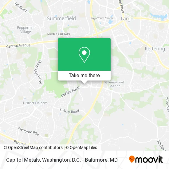 Mapa de Capitol Metals
