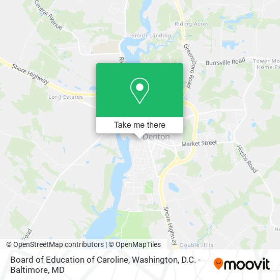 Board of Education of Caroline map