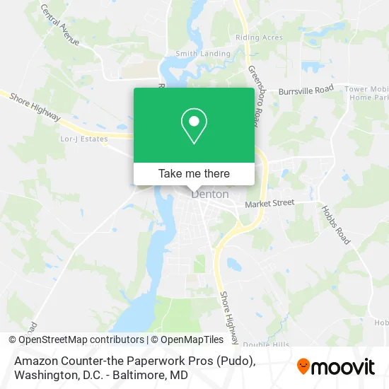 Amazon Counter-the Paperwork Pros (Pudo) map
