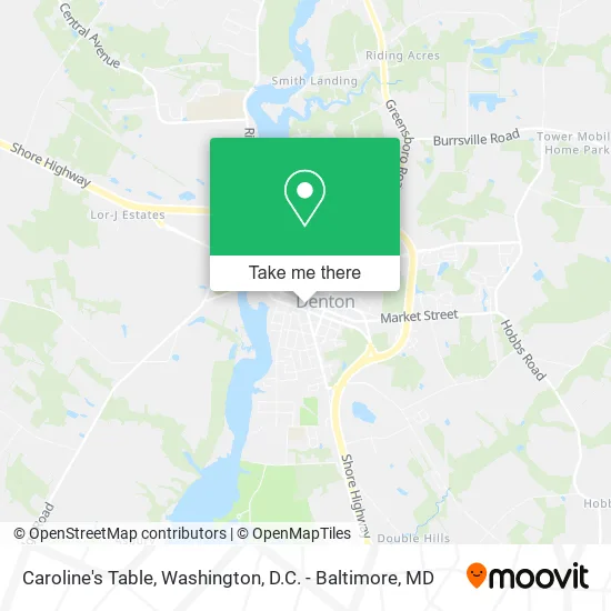 Caroline's Table map