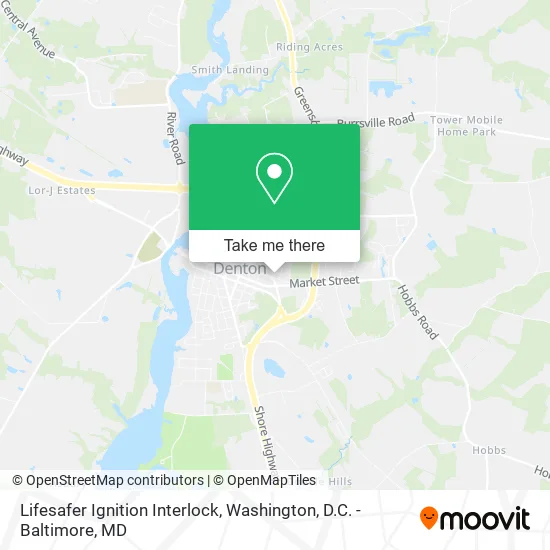 Lifesafer Ignition Interlock map