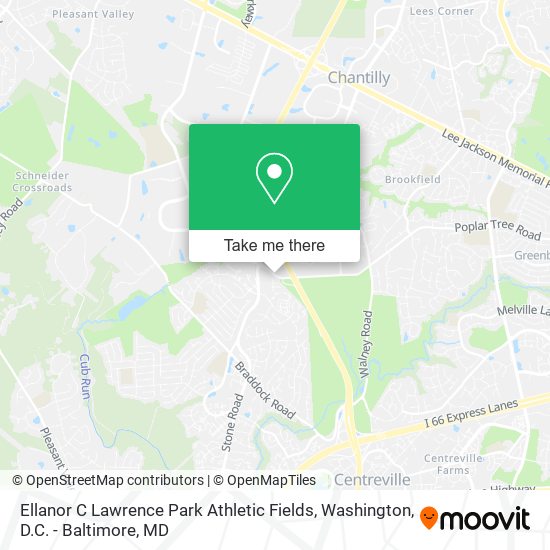Ellanor C Lawrence Park Athletic Fields map