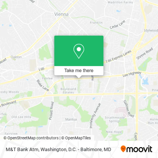 M&T Bank Atm map
