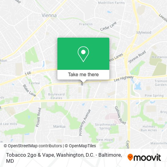 Tobacco 2go & Vape map
