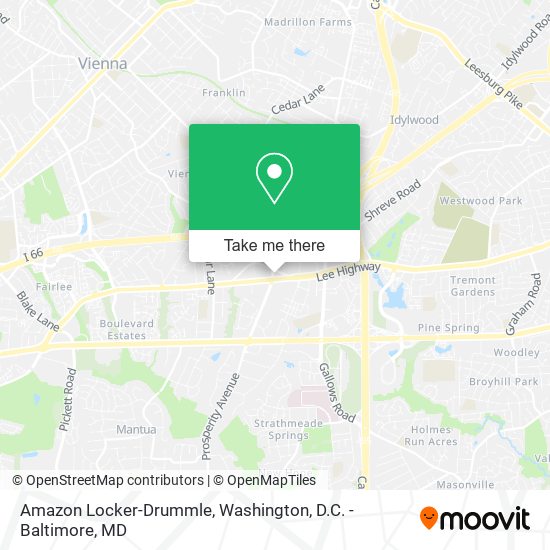 Mapa de Amazon Locker-Drummle