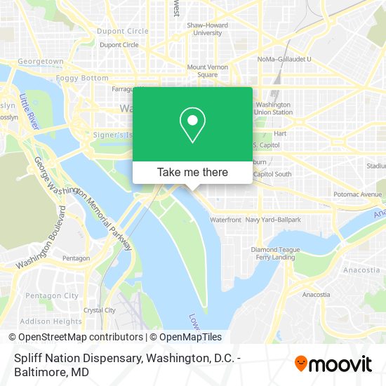 Spliff Nation Dispensary map