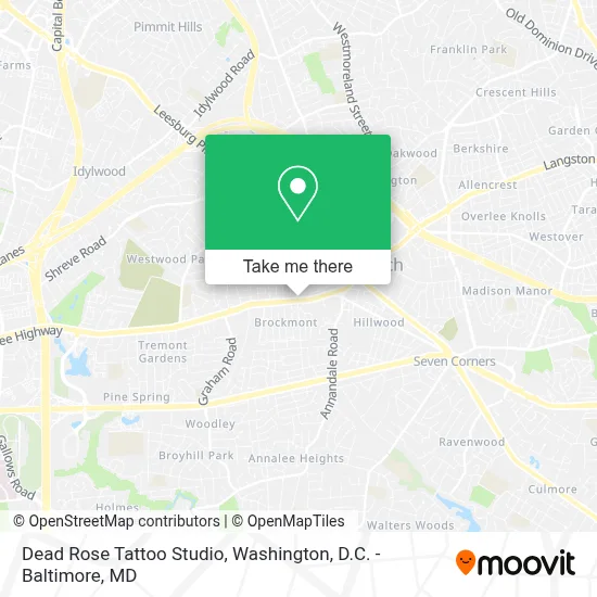 Dead Rose Tattoo Studio map