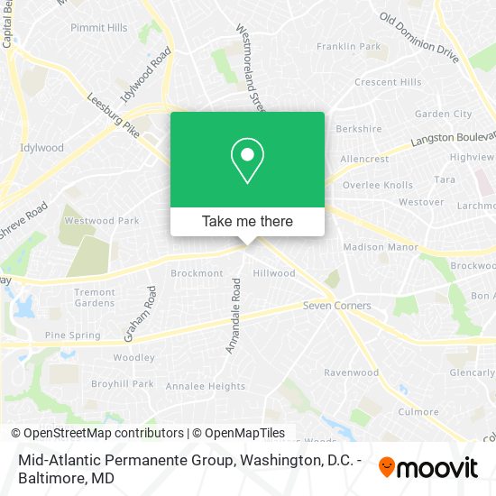 Mid-Atlantic Permanente Group map