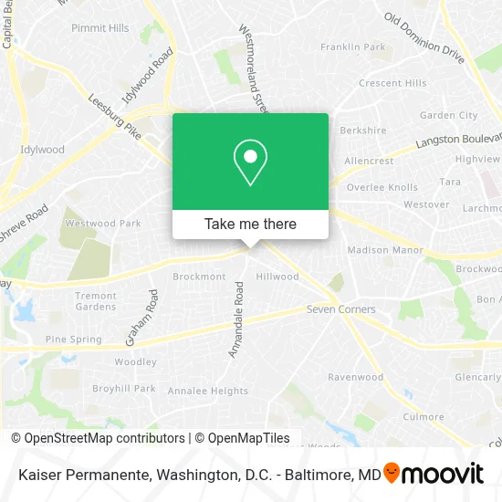 Kaiser Permanente map