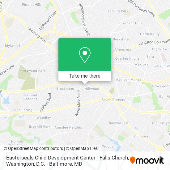 Mapa de Easterseals Child Development Center - Falls Church