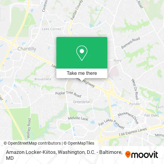 Mapa de Amazon Locker-Kiitos