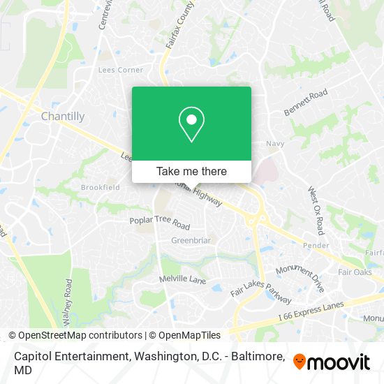 Capitol Entertainment map