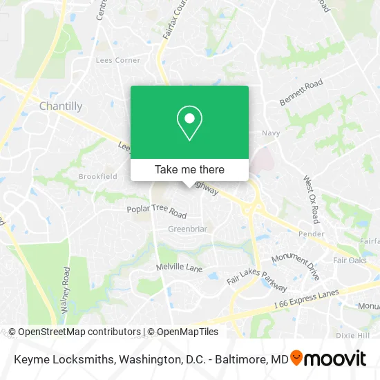 Keyme Locksmiths map