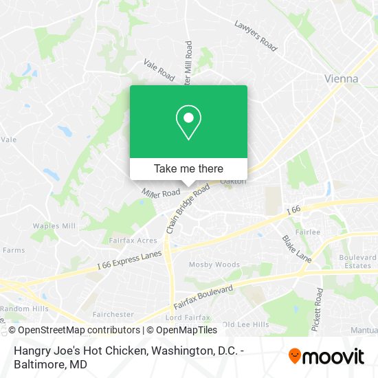 Hangry Joe's Hot Chicken map
